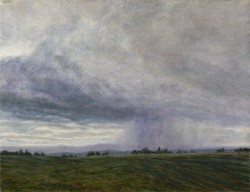 "Approaching Storm (A Landscape Study)", 2009, Acrylics on Canvas, 7 x 9 in., by David Jay Spyker