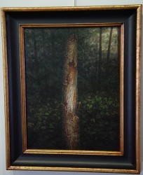 "Twilight in the Wood", 2010, Acrylics on Canvas, 18 x 14 in., by David Jay Spyker