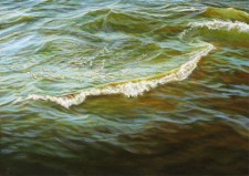 "Pierside", 2013, Acrylic on Hardboard, 5 x 7 in., by David Jay Spyker