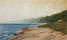 "One Last Summer", 2012, Acrylics on Canvas Mounted on Panel, 12 x 20 in., by David Jay Spyker