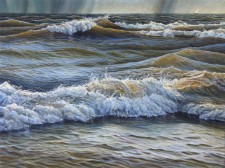 "Running", 2010, Acrylics on Canvas, 18 x 24 in., by David Jay Spyker