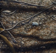 "Quarry", 2011, Drybrush and Watercolor on Paper, Detail, by David Jay Spyker